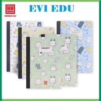 Lốc 5 quyển sổ bìa bồi 200 trang A4 Patterns Hồng Hà may gáy kẻ ngang có lề 4530