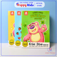 Lốc 5 Quyển Tập 200 Trang Thành Đạt Hình Gấu Dâu - Định Lượng 80Gsm - VPP Happy Kids
