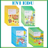 Lốc 5 quyển vở 4 ô ly học sinh tiểu học 200 trang B5 Klong 043 / MS043