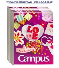 Lốc 5 quyển vở kẻ ngang 120 trang B5 Gift Campus NB-BGIF120 - Tím