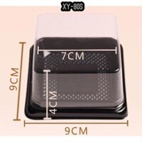 Lốc 50 - 100 Hộp Bánh Trung Thu Nhựa Đế Đen XY80S (125-150g)
