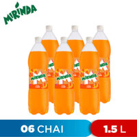 LỐC 6 CHAI NƯỚC NGỌT CAM MIRINDA 1.5L