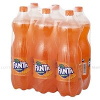 Lốc 6 Chai Nước Ngọt Có Gas Fanta Cam 1.5L/Chai