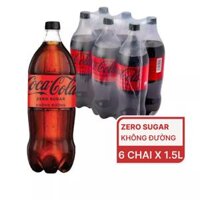 Lốc 6 chai nước ngọt Coca Cola zero sugar 1.5L
