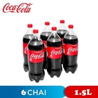 LỐC 6 CHAI NƯỚC NGỌT HƯƠNG VỊ NGUYÊN BẢN GIẢM ĐƯỜNG ORIGINAL TASTE COCA COLA 1.5L