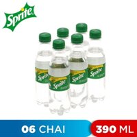 LỐC 6 CHAI NƯỚC NGỌT HƯƠNG CHANH SPRITE 390ML