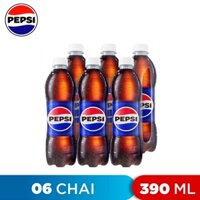 LỐC 6 CHAI NƯỚC NGỌT PEPSI 390ML