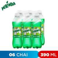 LỐC 6 CHAI NƯỚC NGỌT VỊ SODA KEM MIRINDA 390ML