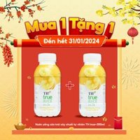 Lốc 6 Chai Nước Sữa Trái Cây TH True Juice Milk Vị Chuối Tự Nhiên Chai 300ml