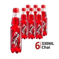 Lốc 6 chai nước tăng lực Sting dâu 330ml