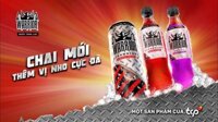 (Lốc 6 chai pet 330ml) Nước tăng lực Warrior Thái (cùng nhà sản xuất với bò húc Redbull)