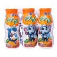 Lốc 6 chai sữa chua uống tiệt trùng Vinamilk SuSu IQ vị cam 80 ml (từ 1 tuổi)