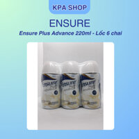 Lốc 6 chai sữa Ensure Plus Advance 220ml