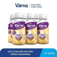 Lốc 6 chai sữa non Colostrum Värna pha sẵn (6 chai x 237ml) - Sữa Cho Người Già Tăng Cường Đề Kháng