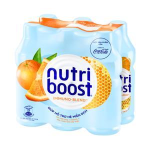 Lốc 6 chai sữa trái cây Nutriboost hương cam 297ml