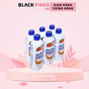Lốc 6 chai sữa trái cây Nutriboost hương dâu 297ml