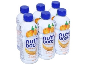 Lốc 6 chai sữa trái cây Nutriboost hương cam 297ml