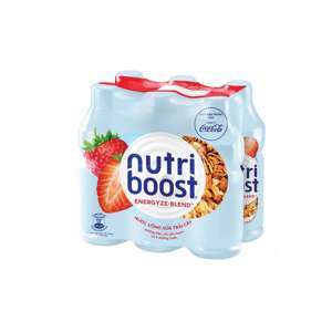 Lốc 6 chai sữa trái cây Nutriboost hương dâu 297ml