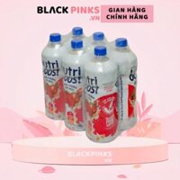 Lốc 6 chai sữa trái cây NutriBoost dâu và yến mạch 1L