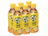 Lốc 6 chai trà xanh C2 hương chanh 360ml