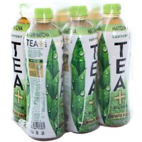 Lốc 6 chai Trà Xanh Matcha Tea + Plus Chai 455ML LL2.11