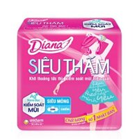 Lốc 6 gói băng vệ sinh Diana siêu mỏng có cánh