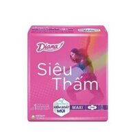 Lốc 6 gói Băng vệ sinh Diana siêu thấm cánh dày (8 miếng/gói)