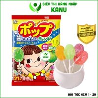 [Lốc 6 gói] Kẹo mút chống sâu răng vị trái cây Fujiya Pop Candy Nhật Bản cho bé ăn vặt thơm ngon bổ dưỡng