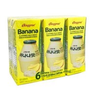 (Lốc 6 hộp) Binggrae Sữa chuối Binggrae Hàn Quốc Banana Milk (200ml)