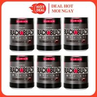 Lốc 6 Hộp Kẹo Cao Su Singum Lotte Black Không Đường Nhật Bản 140G/Hộp