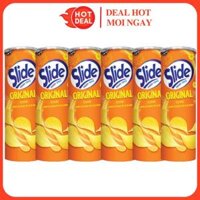 LỐC 6 Hộp Khoai Tây Chiên Slide Vị Truyền Thống Tự Nhiên 90G/Hộp