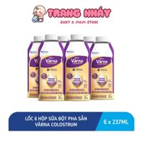 Lốc 6 hộp sữa bột pha sẵn Värna Colostrum (6 hộp giấy x 237ml) - Sữa non cho người lớn, Tăng đề kháng nhanh - TRANG NHÁY