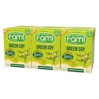 Lốc 6 Hộp Sữa Đậu Nành Fami Green Soy Không Bổ Sung Đường 180ml