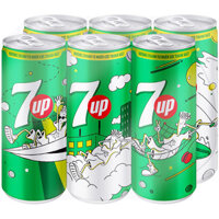 Lốc 6 lon 7UP 330ml