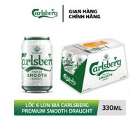Lốc 6 lon bia Carlsberg Smooth 330ml