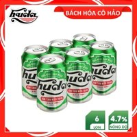 LỐC 6 LON BIA HUDA 330ML