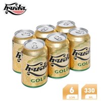 LỐC 6 LON BIA HUDA GOLD 330ML