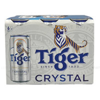 Lốc 6 Lon Bia Tiger Crystal 330ml/Lon