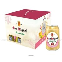 Lốc 6 Lon Bia Trái Cây San Miguel Vị Vải Lon 330ml