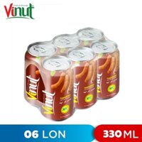LỐC 6 LON NƯỚC ÉP ME TAMARIND JUICE DRINK VINUT 330ML