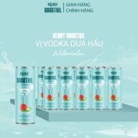 Lốc 6 lon - Nước Ép Trái Cây Lên Men Vị Vodka Dưa Hấu 320ml/lon - Ready Cocktail