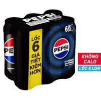 Lốc 6 Lon Nước Ngọt Pepsi Không Calo 320ml
