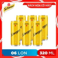 LỐC 6 LON NƯỚC SODA TONIC WATER SCHWEPPES 320ML