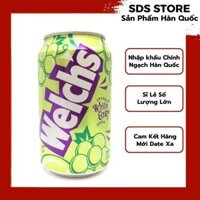 Lốc 6 lon Nước soda trái cây Welchs Hàn Quốc 355ml