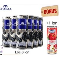 lốc 6 lon nước sương sáo chaba thái lan