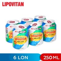 LỐC 6 LON NƯỚC TĂNG LỰC MẬT ONG HONEY ENERGY DRINK LIPOVITAN 250ML