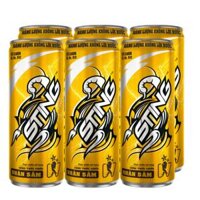 Lốc 6 Lon Nước Tăng Lực Sting Vàng 320mlLon