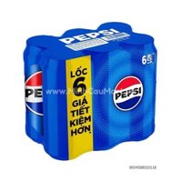 Lốc 6 Lon Pepsi Cola 330ml