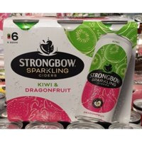 Lốc 6 lon strongbow kiwi & thanh long và thơm & lựu 330ml