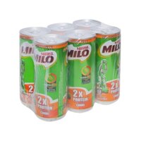 Lốc 6 lon sữa lúa mạch Milo 240ml